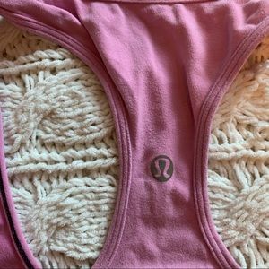 Pink lululemon tank top. Size 8.